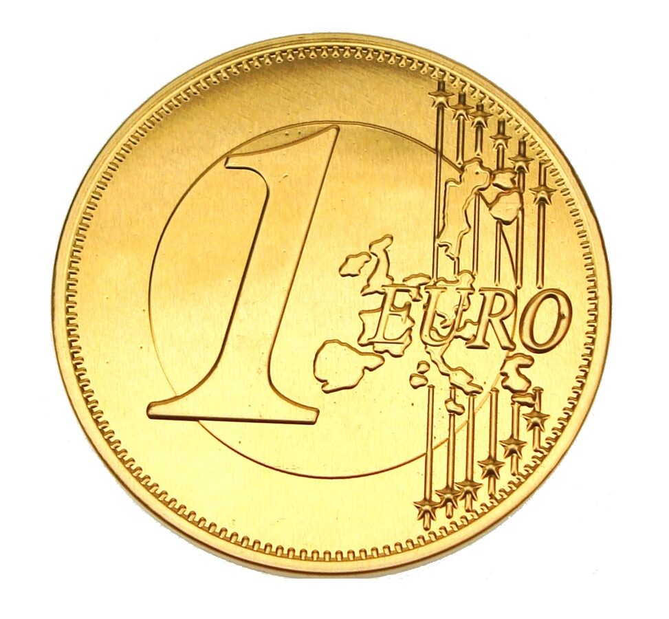 Šokolādes Monēta Folijā 38 mm 27000 gab