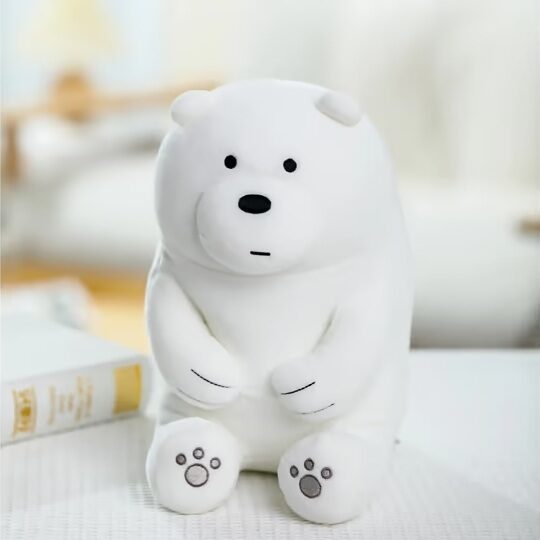 We Bears, cute sitting plush toy (polar bear)
