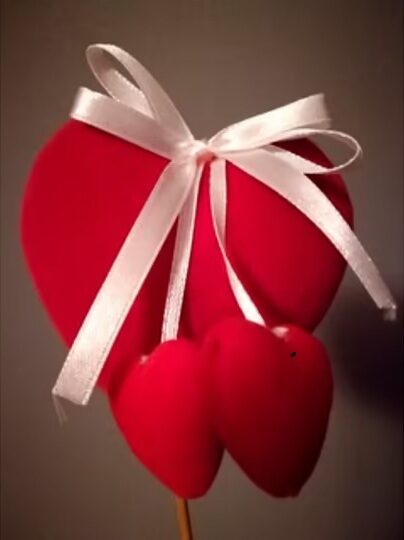 Heart on a stick 8 cm