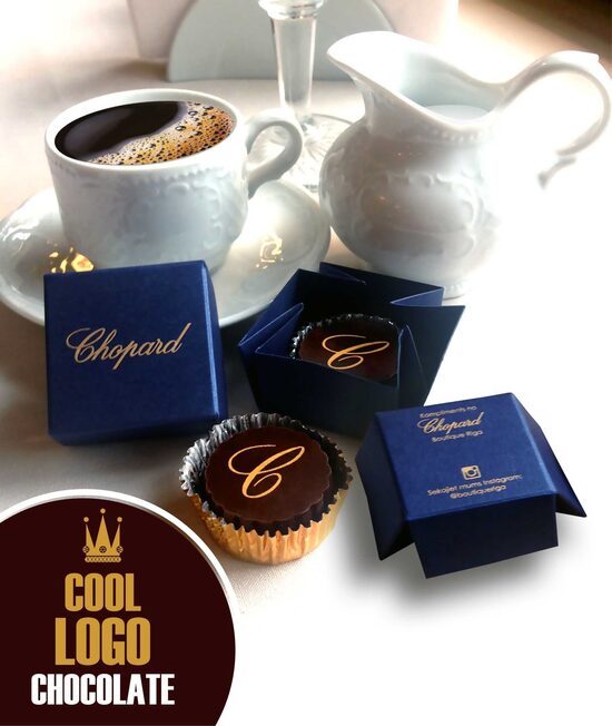 Personalized Corporate Logo Chocolate for Coffee, Events, Exhibitions Candy 3 cm in Boxes 10 000 pcs