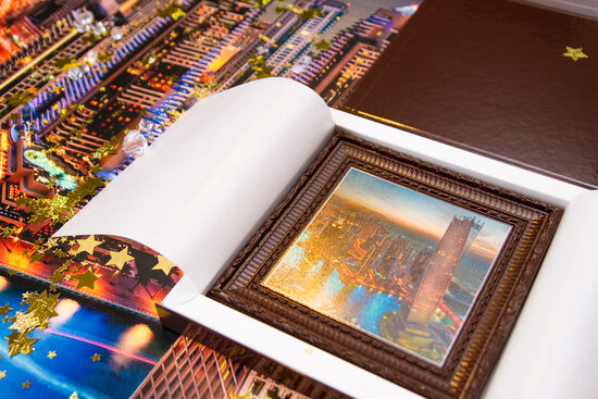 342 g Personalizēta Šokolādes Glezniņa 16 x 16 cm ar Apdruku Kastītē