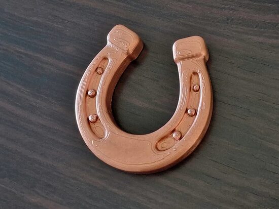 Chocolate Horseshoe of Fortune 20 cm in a box