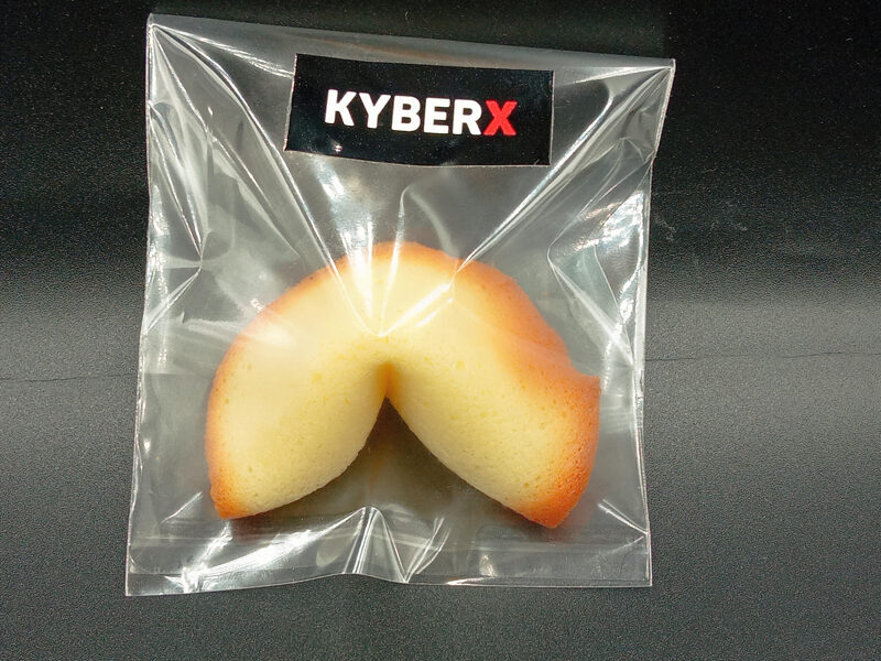 Fortune Cookie in a Bag With a Logo Sticker