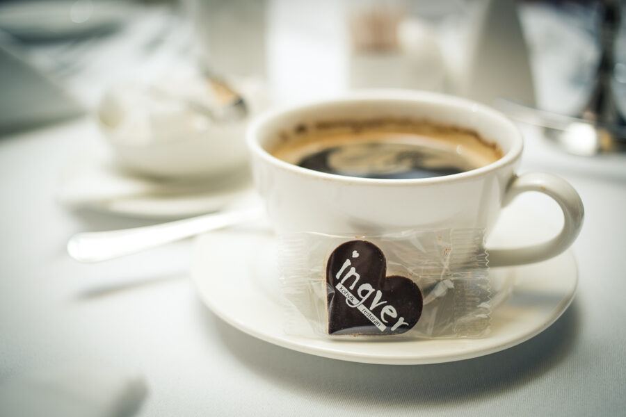 3x3 cm, Personalized Corporate Logo Chocolate for Coffee, Events, Exhibitions