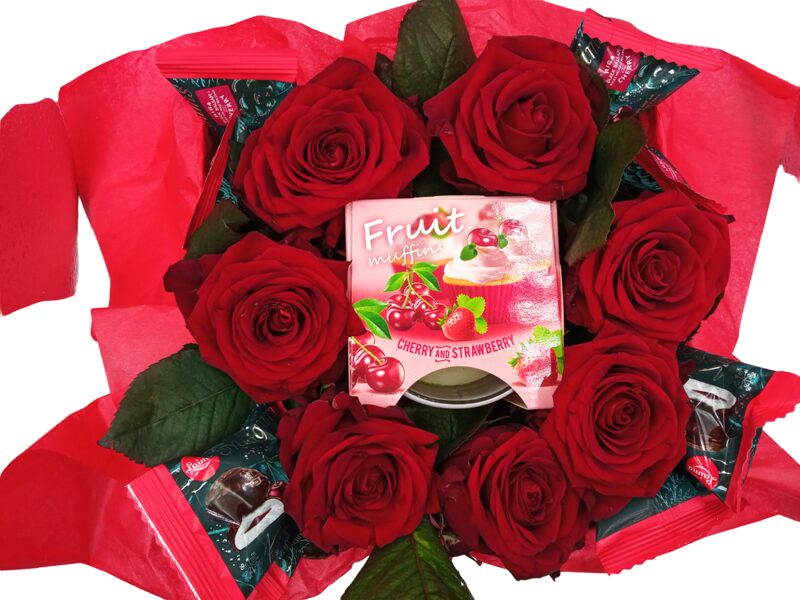Roses, Candle, Sweets